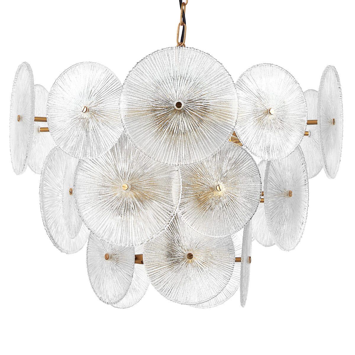 799083 Люстра RETRO 8х8W (led) E14 ЛАТУНЬ/ПРОЗРАЧНЫ — изображение 5