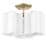 802033 Люстра NUBI 3х40W E27 ШАМПАНЬ/БЕЛЫЙ