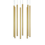 L8T747333 Люстра TUBO LED 40W 2400LM 25G ЗОЛОТО 3000K (574733+747333 (8шт) — изображение 3