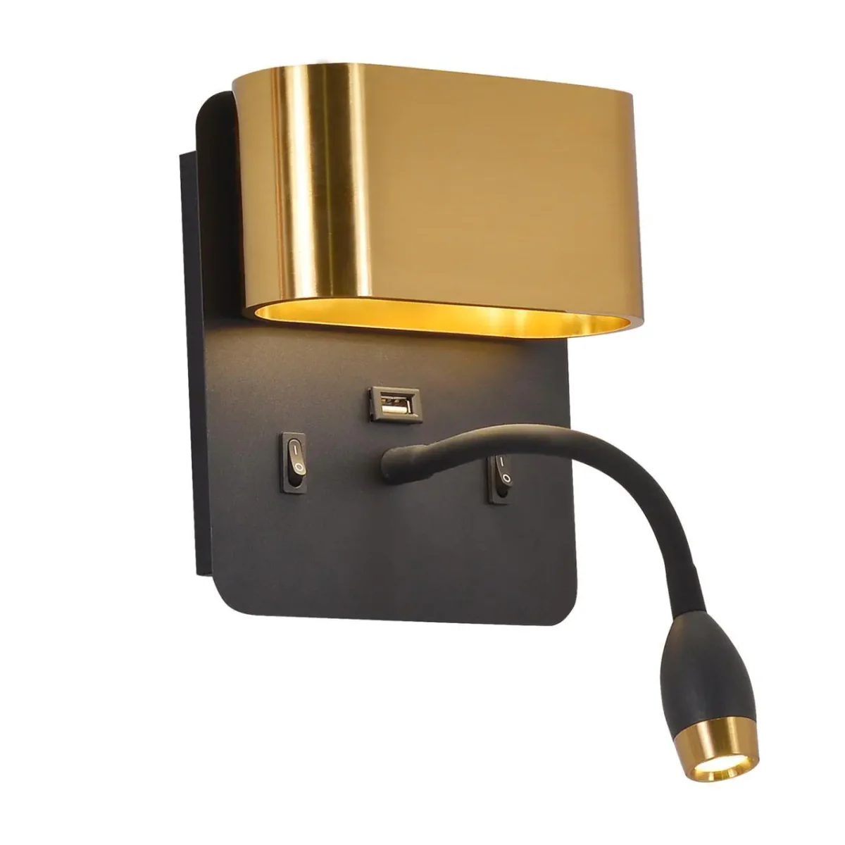 4475-2W, настенный светильник, D120xW160xH280, LEDx4W + LEDx1.5W, 220LM, 4000K, included, switch — изображение 1