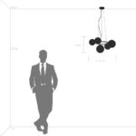 815057 Люстра GLOBO 5х40W G9 МАТОВЫЙ ЧЕРНЫЙ — изображение 6