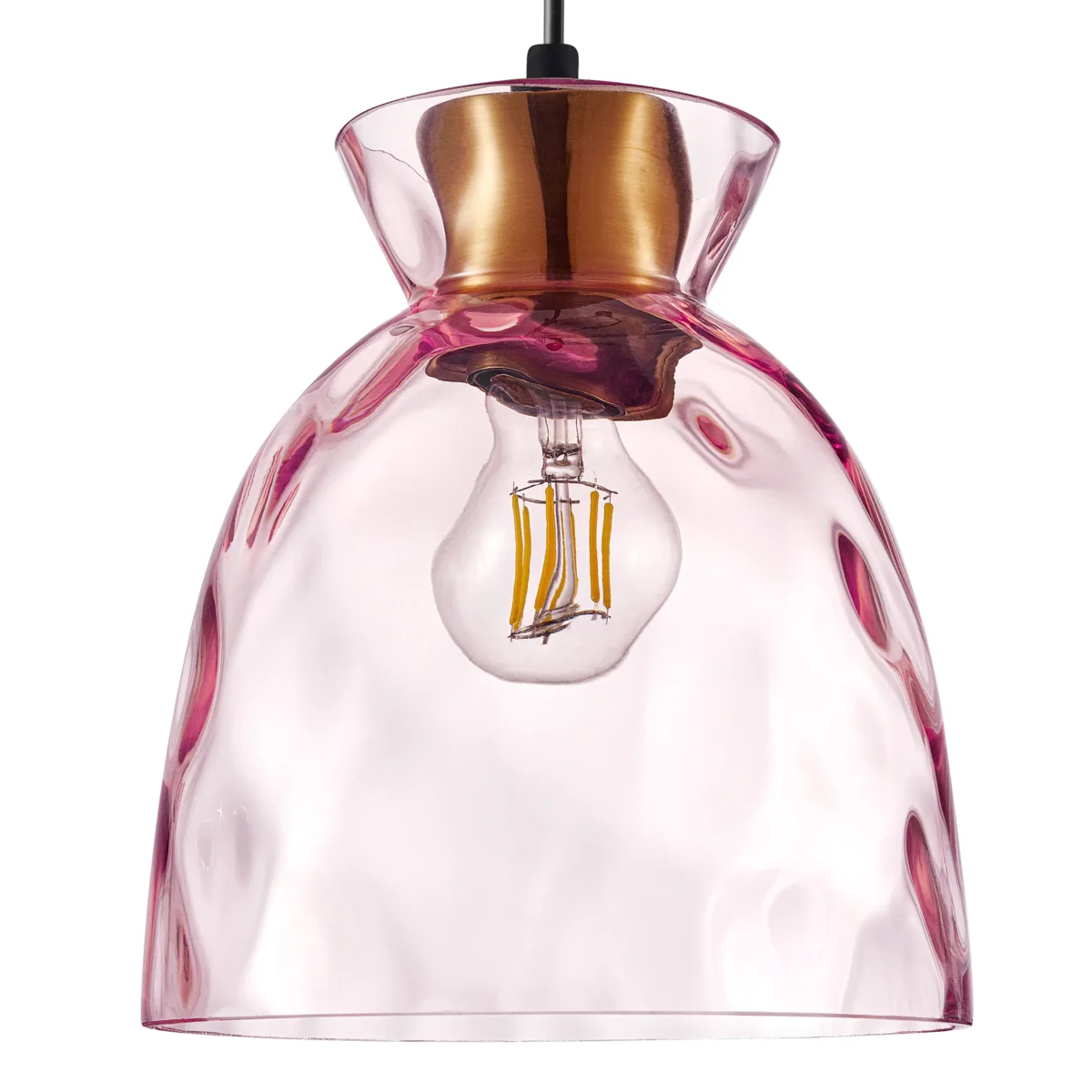 806112 Подвес NUBELLA 1х12W (led) E27 ЧЕРНЫЙ/БРОНЗА/РОЗОВЫЙ — изображение 3