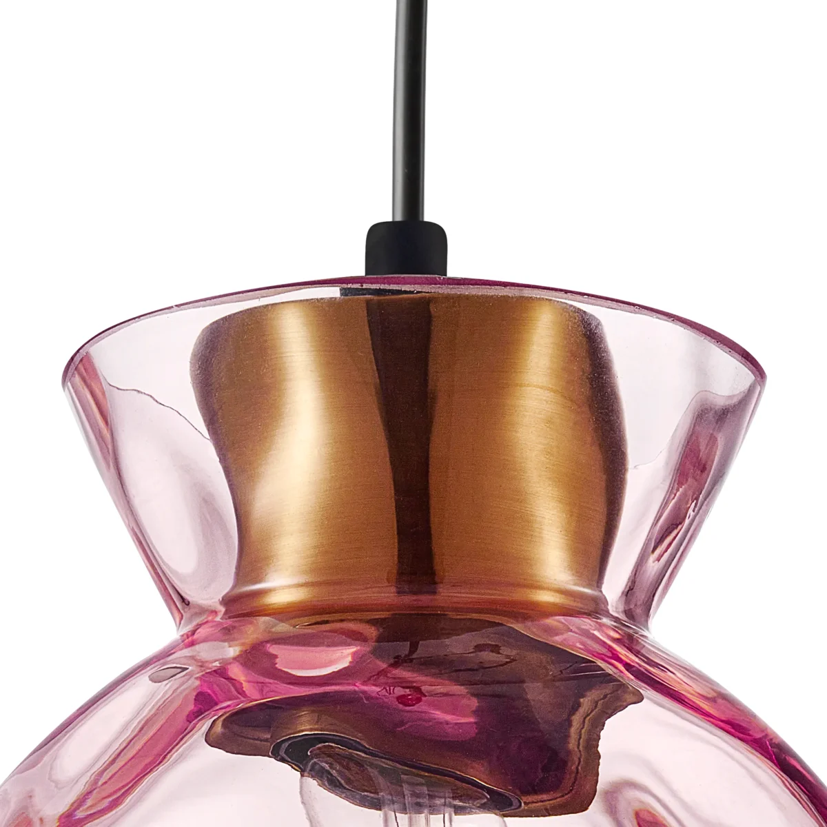 806112 Подвес NUBELLA 1х12W (led) E27 ЧЕРНЫЙ/БРОНЗА/РОЗОВЫЙ — изображение 4