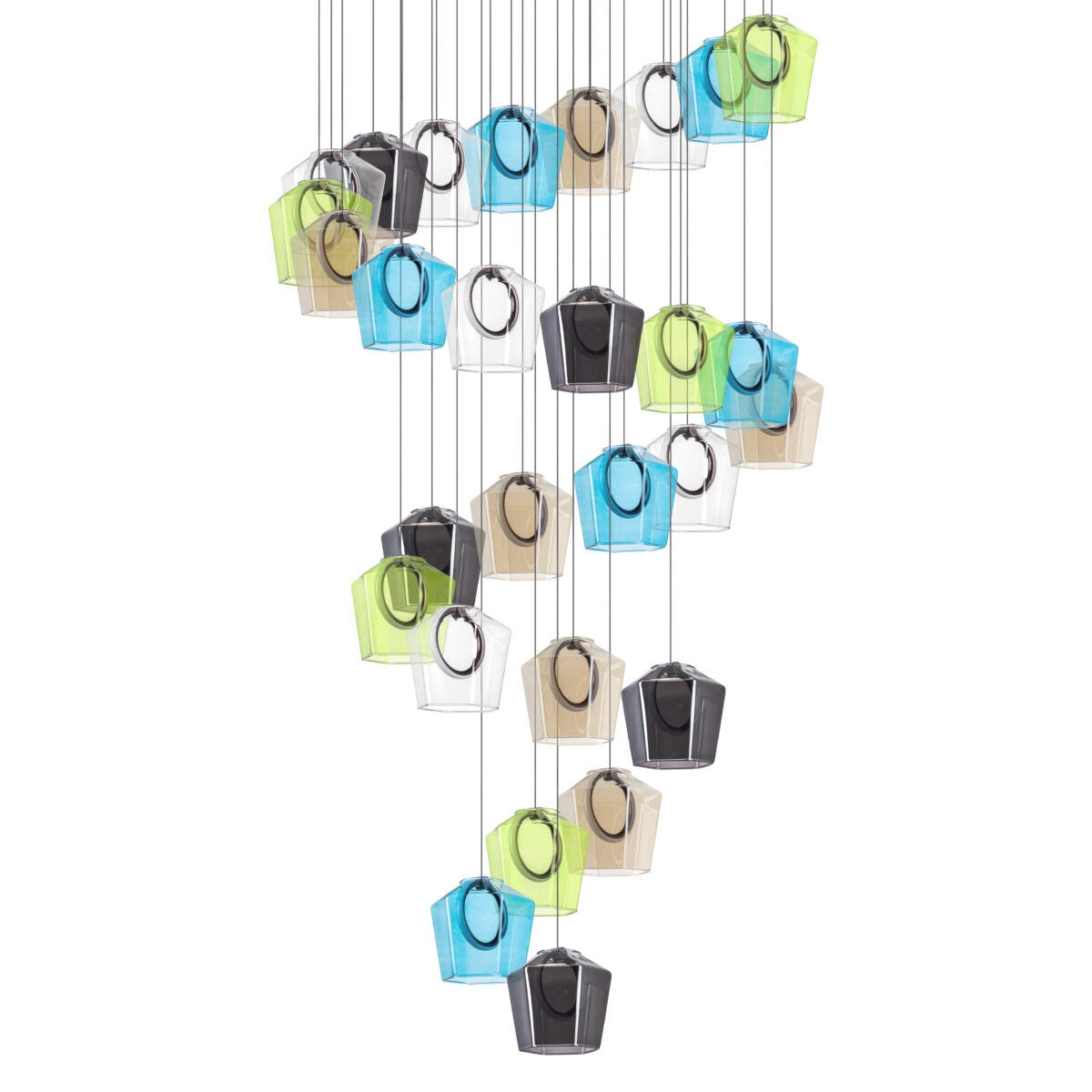 796289 Люстра CARAMELLO LED 28х6W 2700LM КОФЕЙНЫЙ/МУЛЬТИКОЛОР 3000K — изображение 4