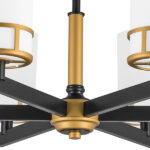 731067 Люстра CERO 6х40W E14 ЧЕРНЫЙ/ЗОЛОТО/БЕЛЫЙ — изображение 4