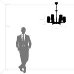 731067 Люстра CERO 6х40W E14 ЧЕРНЫЙ/ЗОЛОТО/БЕЛЫЙ — изображение 8