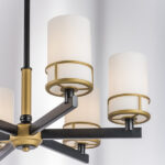 731067 Люстра CERO 6х40W E14 ЧЕРНЫЙ/ЗОЛОТО/БЕЛЫЙ — изображение 10