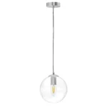 801004 Люстра SFERETTA E27 1х6W (led) E27 ХРОМ/ПРОЗРАЧНЫЙ