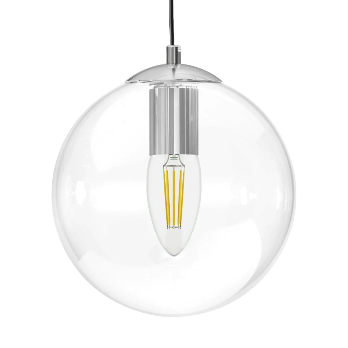 801004 Люстра SFERETTA E27 1х6W (led) E27 ХРОМ/ПРОЗРАЧНЫЙ — изображение 3