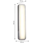 4726-1W, настенный светильник, D80xW105xH500, LEDx24W, 1920LM, 3000K, IP44, included — изображение 2