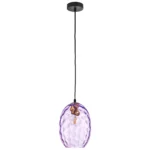 806128 Подвес NUBELLA 1х12W (led) E27 ЧЕРНЫЙ/БРОНЗА/ФИОЛЕТОВЫЙ