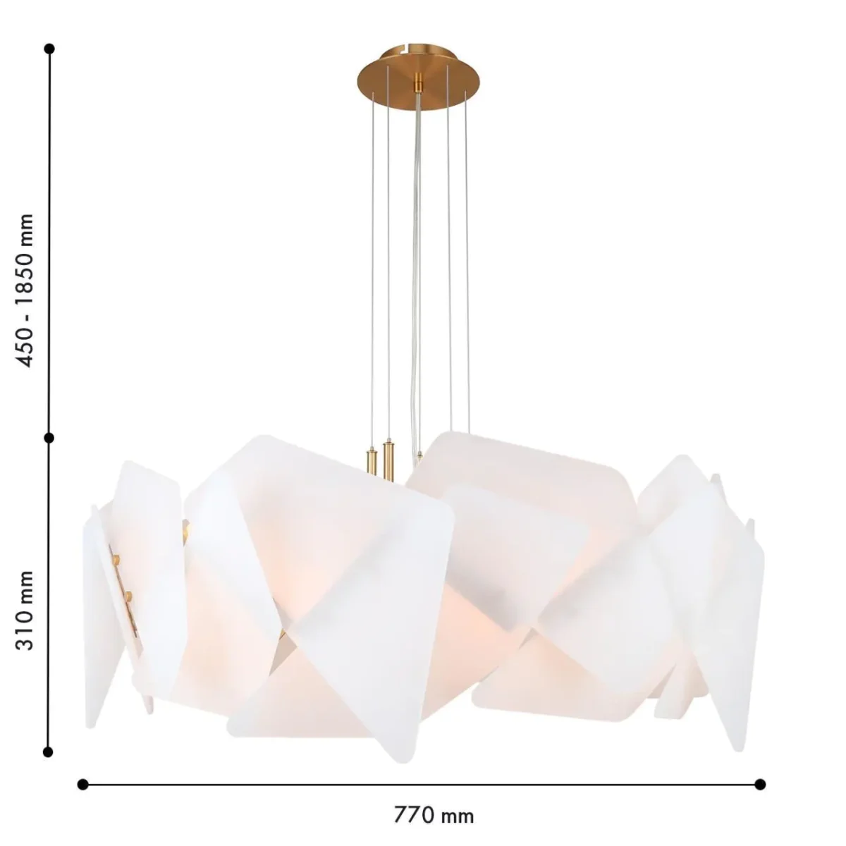 4725-8P, подвесная люстра, D800xH450/1850, 8*E14*40W, excluded — изображение 2