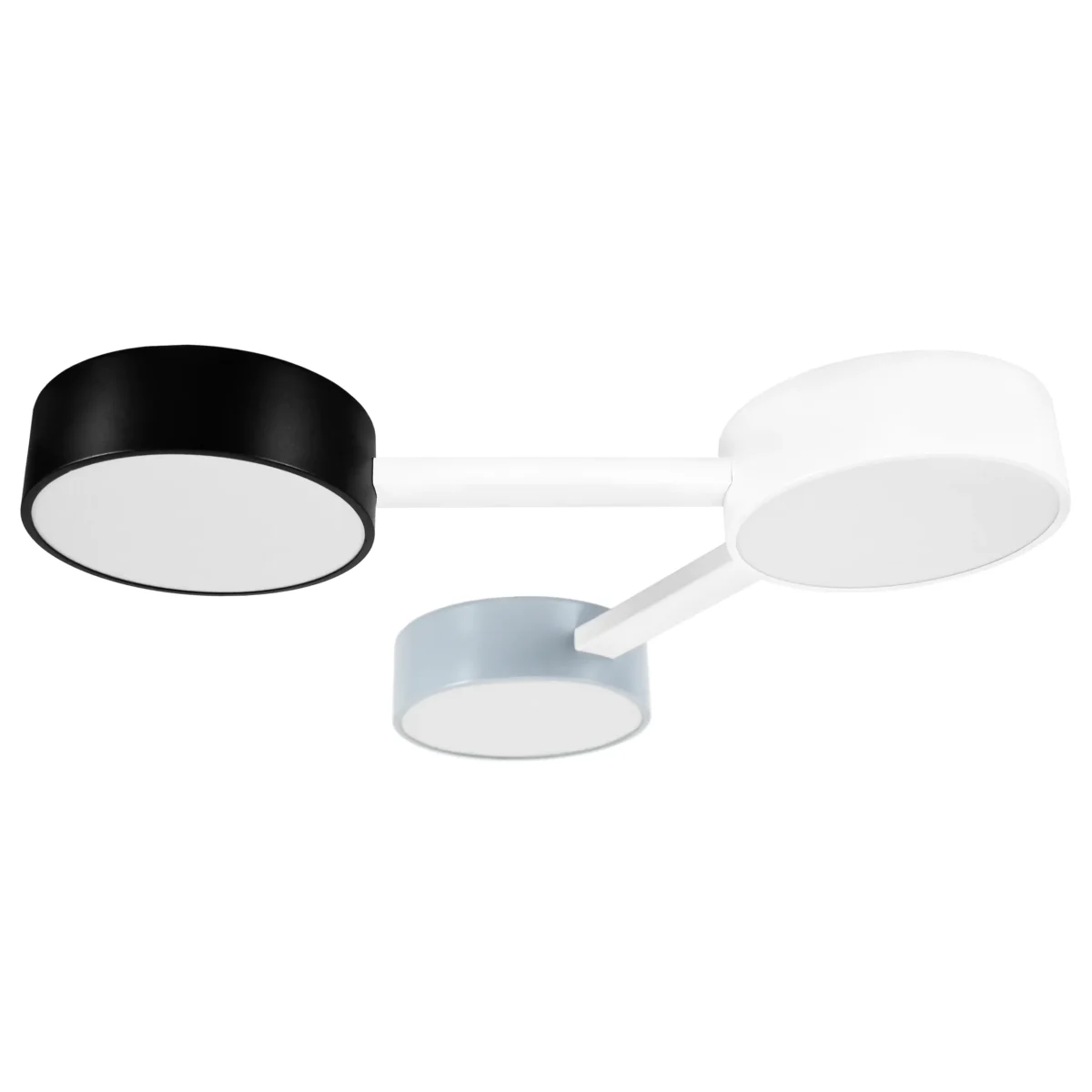 56d42a8b25b311f080c0c81f66f678af_88fa86799d0a11f080c4c81f66f678af 737230 Люстра EMISFERO LED 2х24W 520-1040LM G БЕЛЫЙ/ЧЕРНЫЙ/СЕРЫЙ 3000-6000K — изображение 1