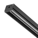 505437 Трек встраиваемый под гарпун 3м TETA PRO ЧЕРНЫЙ  в нат ПВХ пот (Резинки 2 шт в комплекте) — изображение 2