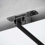 505437 Трек встраиваемый под гарпун 3м TETA PRO ЧЕРНЫЙ  в нат ПВХ пот (Резинки 2 шт в комплекте) — изображение 4