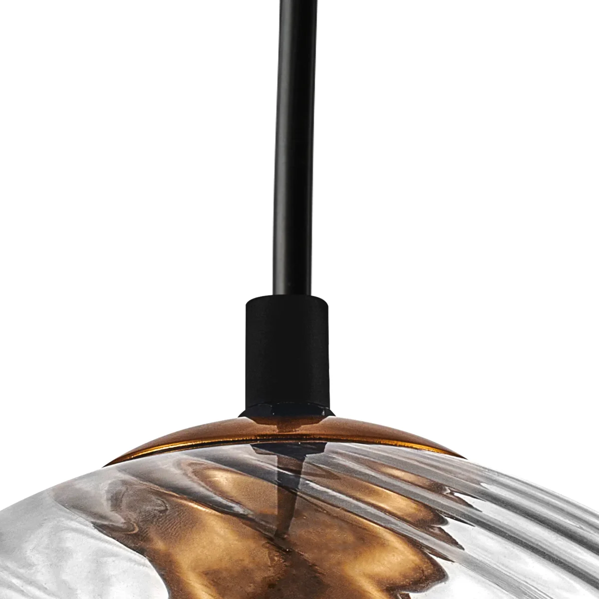 806130 Подвес NUBELLA 1х12W (led) E27 ЧЕРНЫЙ/БРОНЗА/ПРОЗРАЧНЫЙ — изображение 6
