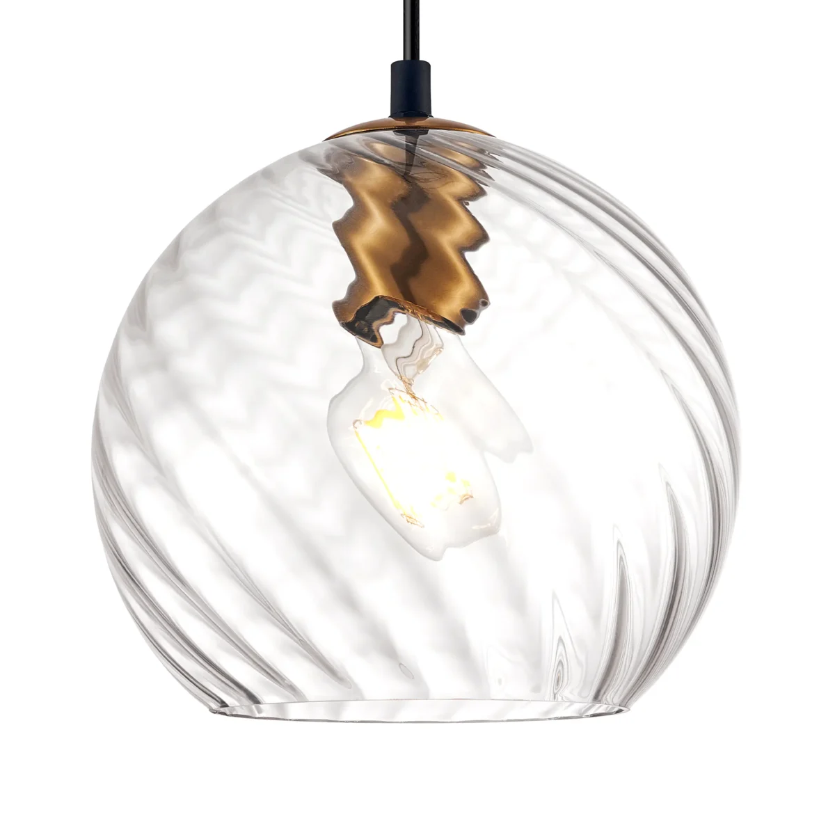 806130 Подвес NUBELLA 1х12W (led) E27 ЧЕРНЫЙ/БРОНЗА/ПРОЗРАЧНЫЙ — изображение 8