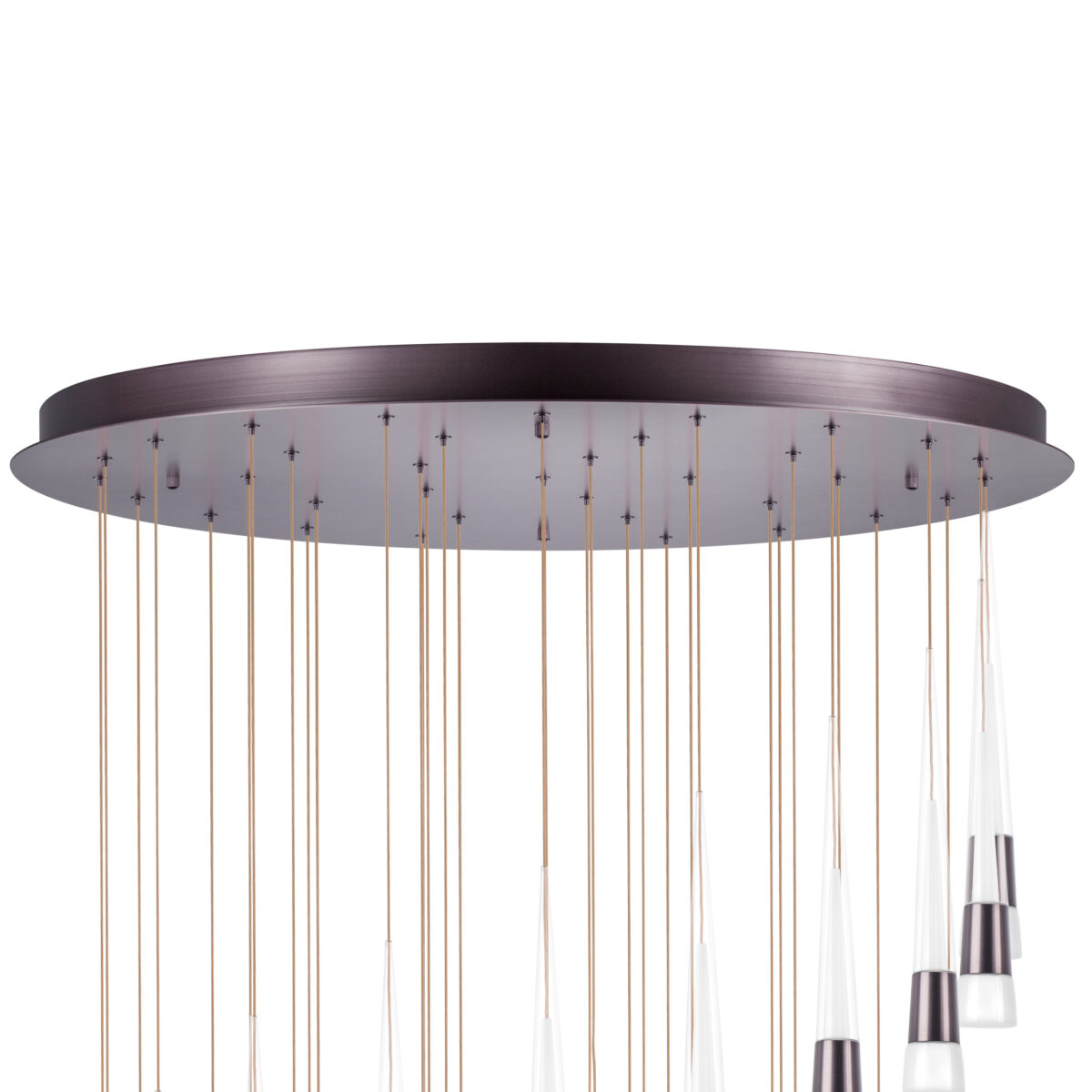 757361 Люстра CONE LED 180W 9000LM КОФЕЙНЫЙ/БЕЛЫЙ/ПРОЗРАЧНЫЙ 3000K — изображение 2