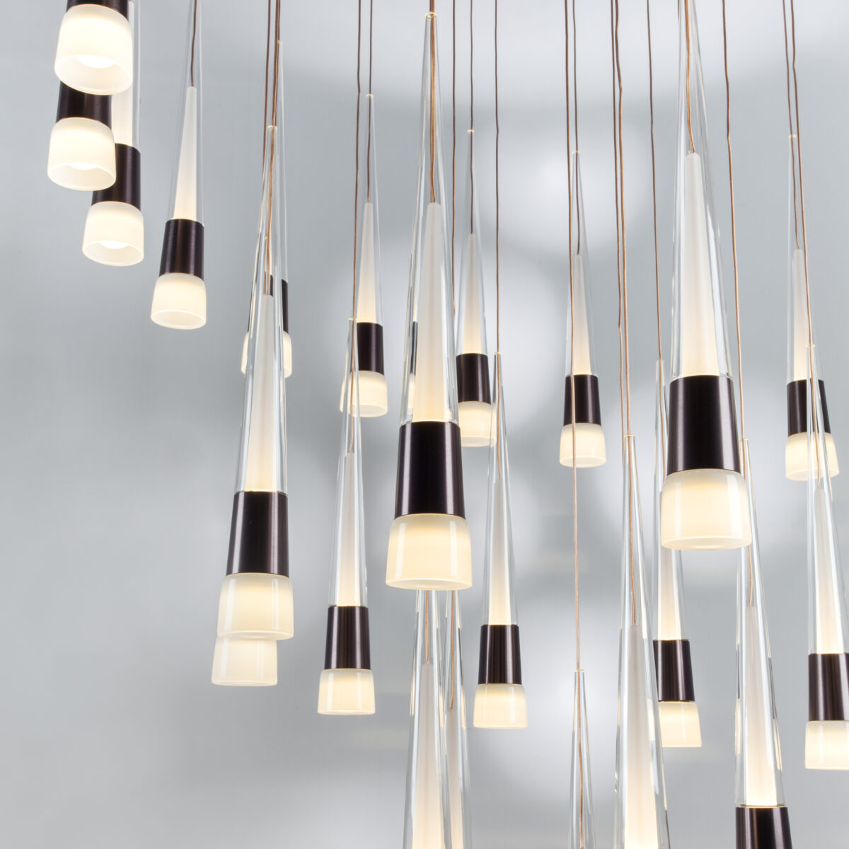 757361 Люстра CONE LED 180W 9000LM КОФЕЙНЫЙ/БЕЛЫЙ/ПРОЗРАЧНЫЙ 3000K — изображение 8