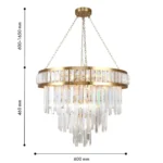 4732-12P, подвесная люстра, D600xH600/1650, 12xE14x40W, excluded — изображение 2