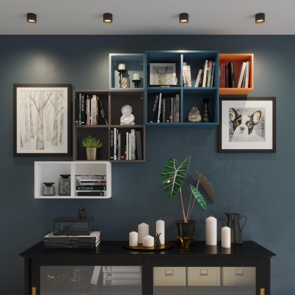 371010 OVER NT25 000 черный Светильник накладной IP20 GX53 12W 220-240V GEMINI — изображение 7