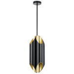 720087 Люстра SIENA 8х40W G9 ЧЕРНЫЙ/ЗОЛОТО