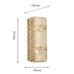 4204-1W, настенный светильник, D130xW120xH350, 2xLEDx5W, 1000LM, 3000K, included — изображение 3