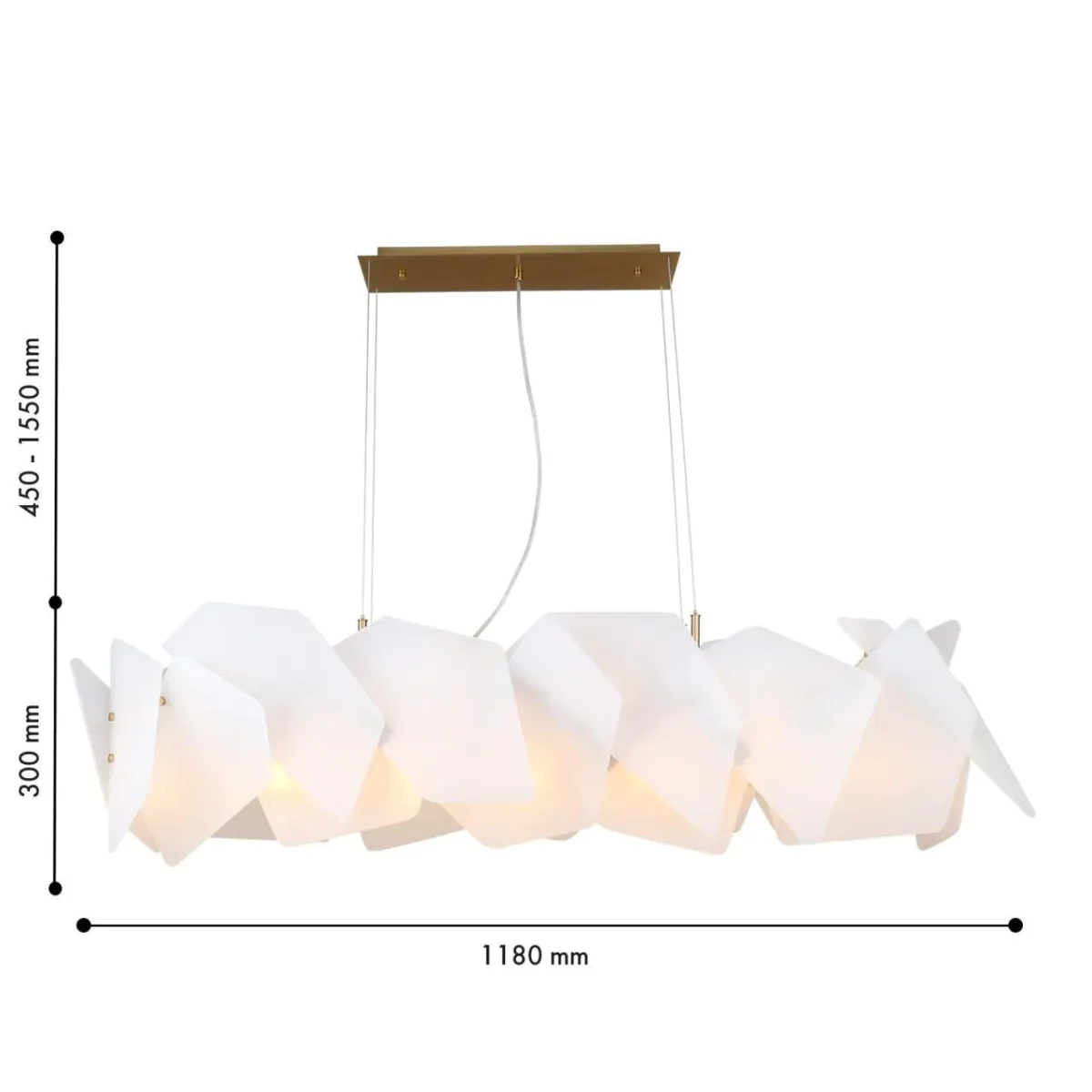 4725-12P, подвесная люстра, L1200xW380xH450/1550, 12xE14x40W, excluded — изображение 2