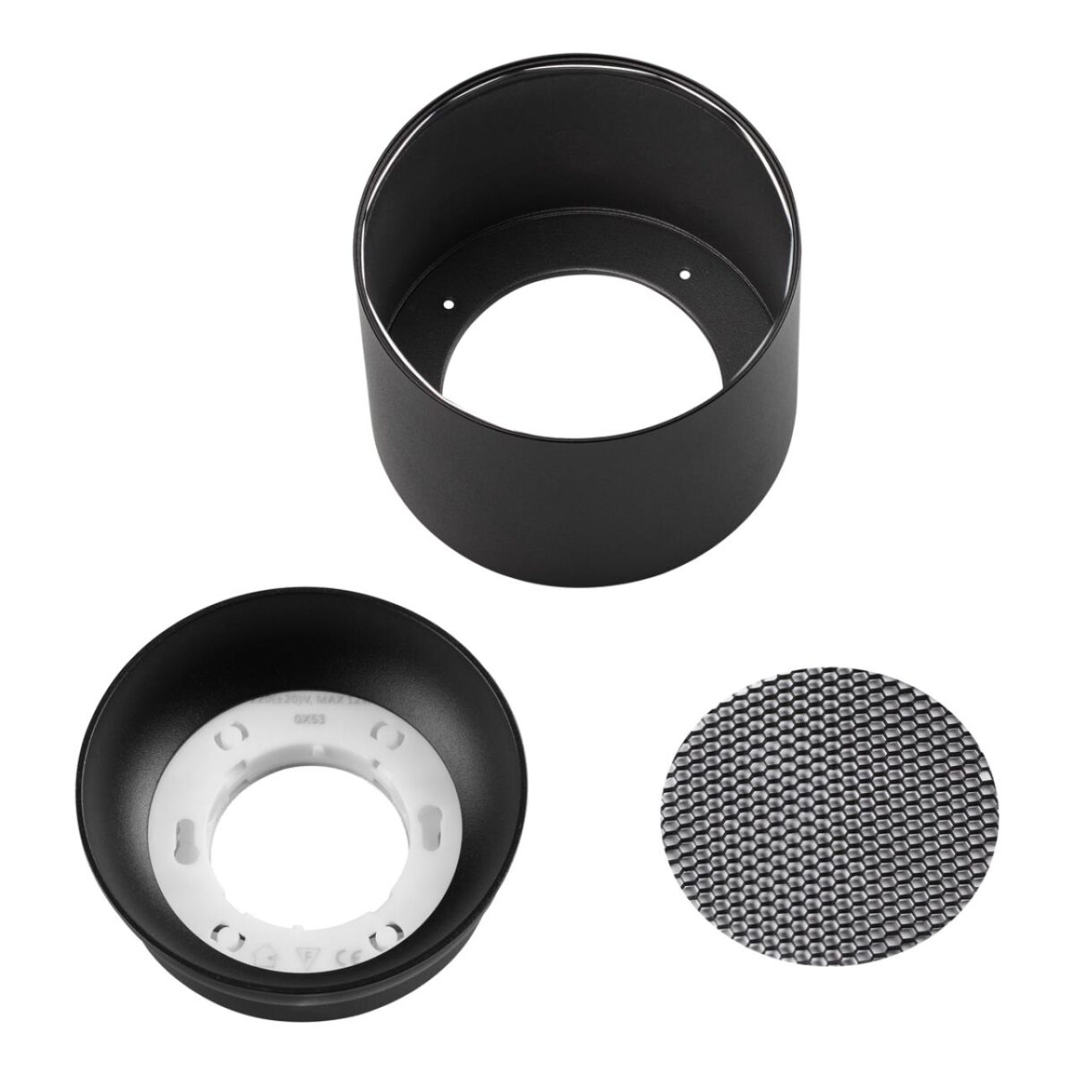 371010 OVER NT25 000 черный Светильник накладной IP20 GX53 12W 220-240V GEMINI — изображение 5