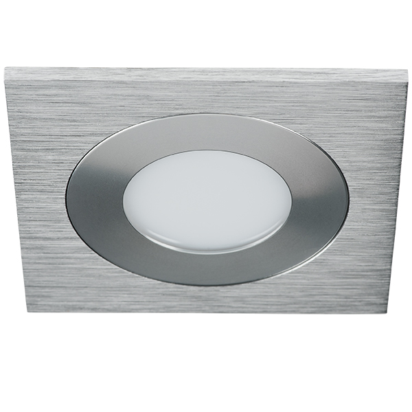 212181 Светильник LEDDY QUAD LED 3W 240LM АЛЮМИНИЙ 4000K в стену в подрозетник с трансф(в комплекте) 212181 Светильник LEDDY QUAD LED 3W 240LM АЛЮМИНИЙ 4000K в стену в подрозетник с трансф(в комплекте) — изображение 1