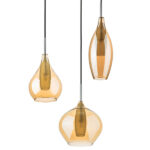 803053 Подвес PENTOLA 3х25W G9 ХРОМ/ЯНТАРЬ — изображение 4