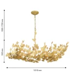 4735-12P, подвесная люстра, L1000xW350xH550/1750, 12xE14x40W, excluded — изображение 2