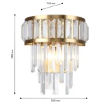4732-2W, настенный светильник, D150xW250xH280, 2xE14x40W, excluded — изображение 2