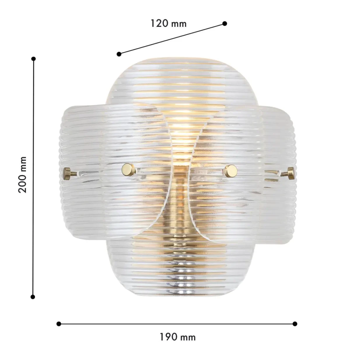 4738-1W, настенный светильник, D120xW190xH200, 1xE14x40W, excluded — изображение 3