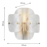 4738-1W, настенный светильник, D120xW190xH200, 1xE14x40W, excluded — изображение 3