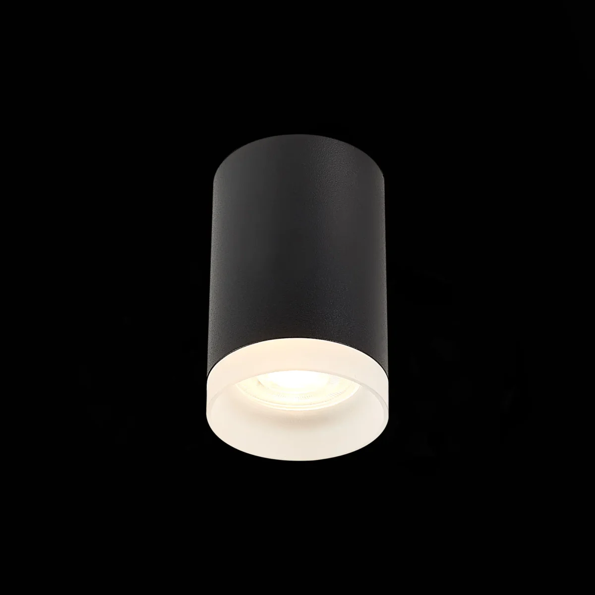 ST100.402.01_01B ST100.402.01 Светильник потолочный Черный GU10 1*50W IP20 D64xH99 220V Без ламп Накладные светильники — изображение 1