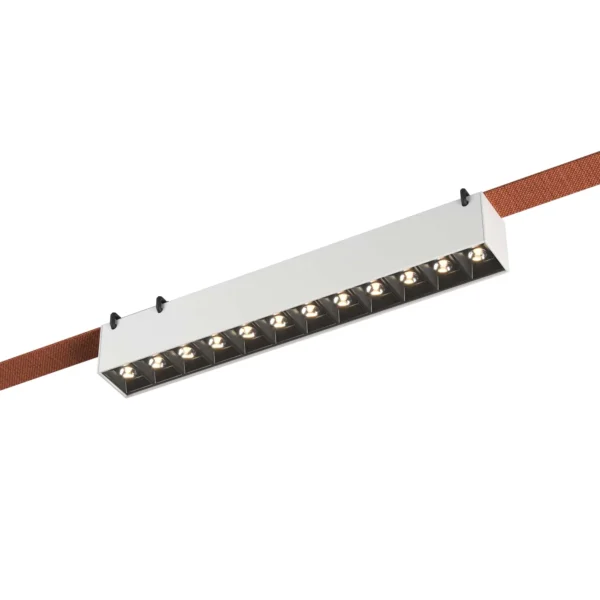 ST455.536.12 Св-к трек. Белый LED 1*12W 3000K 1 060Lm Ra90 24/40 IP20 L323xW40xH45 48V BAND