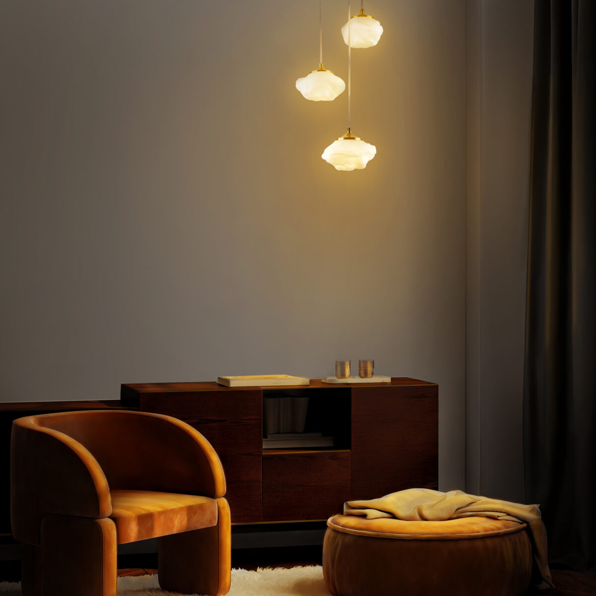 799133 Люстра MERINGE 3х6W (led) G9 БЕЛЫЙ — изображение 2