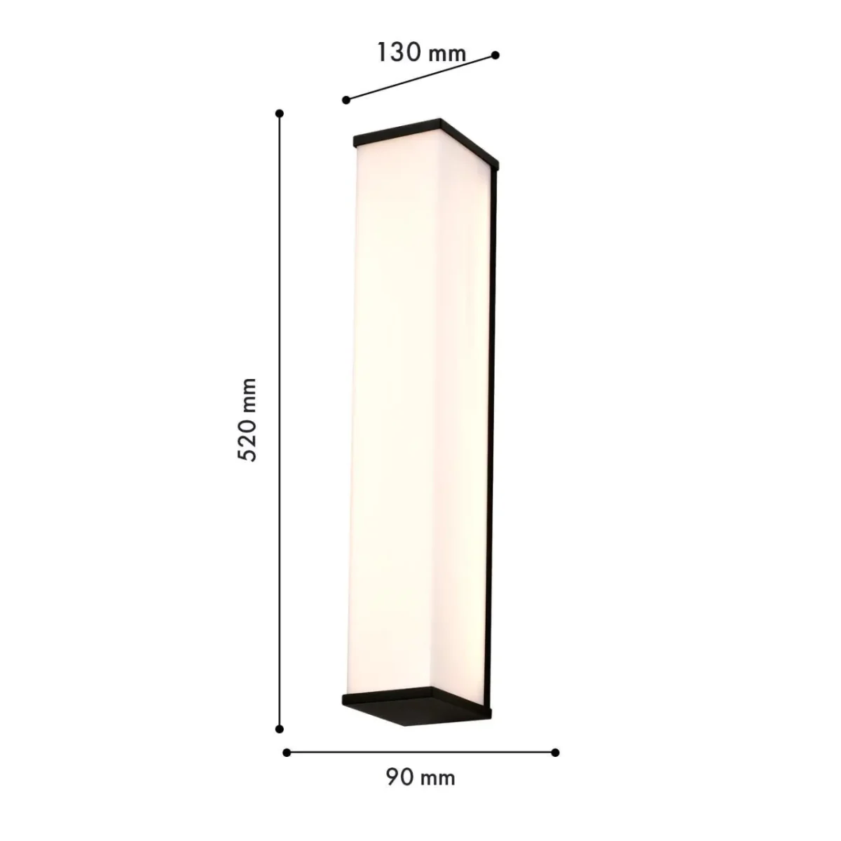 4395-1W, уличный светильник, D130xW90xH520, LEDx20W, 1750LM, 3000K, IP54, included — изображение 3
