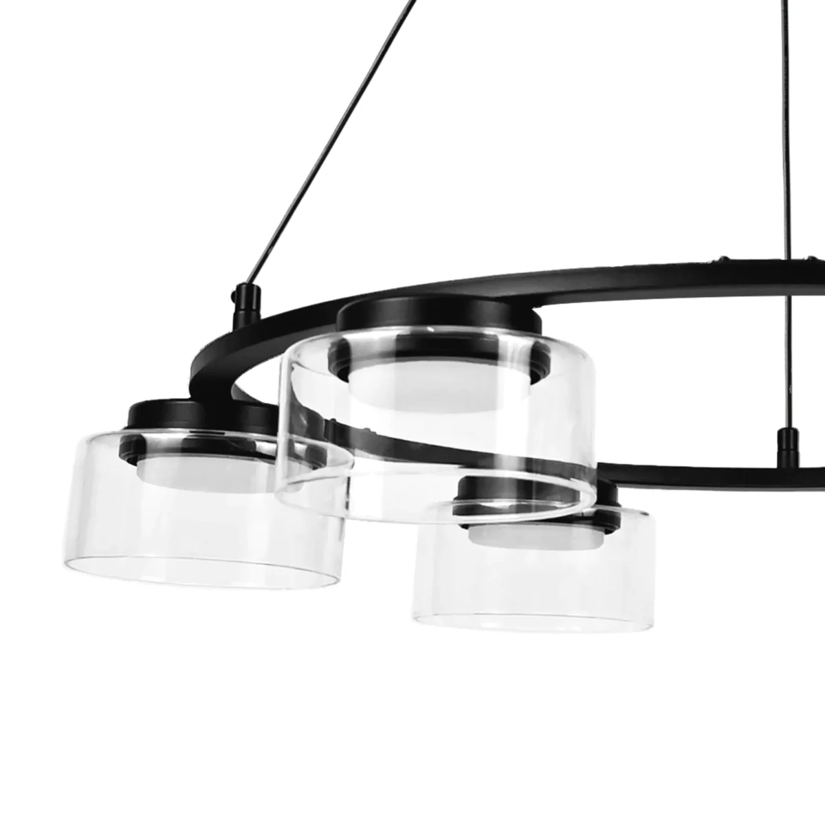 740167 Люстра FICO II 6х12W GX53 ЧЕРНЫЙ/ПРОЗРАЧНЫЙ — изображение 4