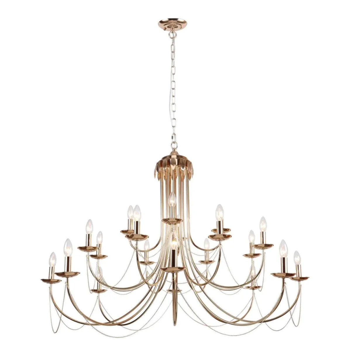 bc2d9aeb64598650b84d19ec7a674074 2591-20P, подвесная люстра, D1400xH890/2890, 20xE14x40W, excluded — изображение 1