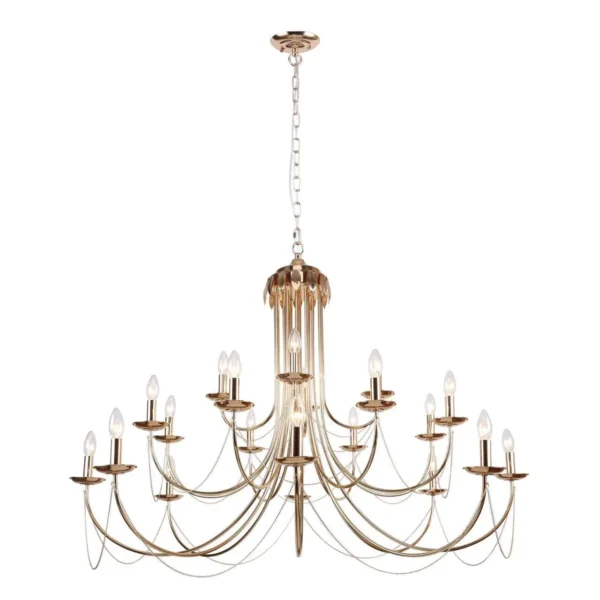 2591-20P, подвесная люстра, D1400xH890/2890, 20xE14x40W, excluded