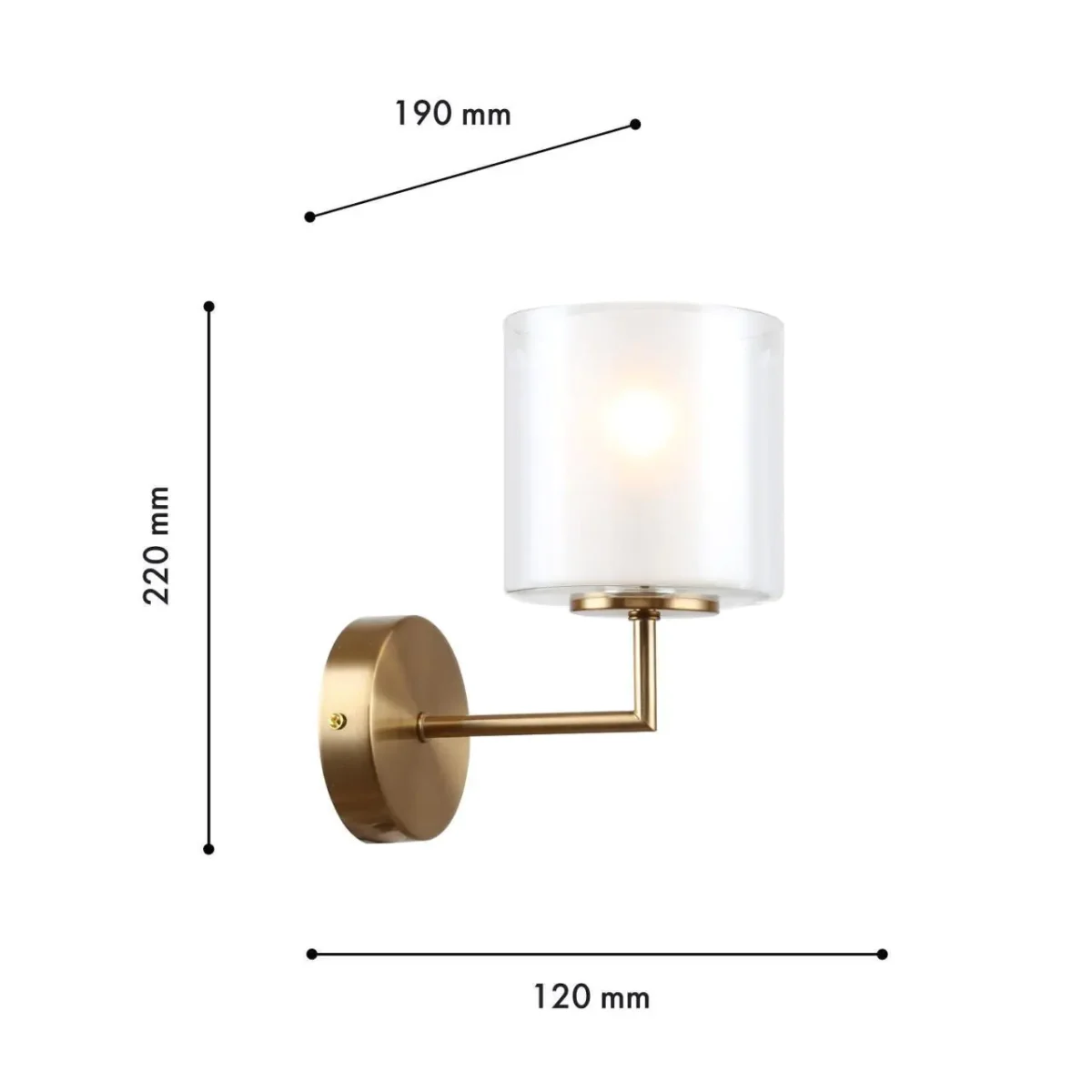 4086-1W, настенный светильник, D190xW120xH220, 1xE14x40W, excluded — изображение 3