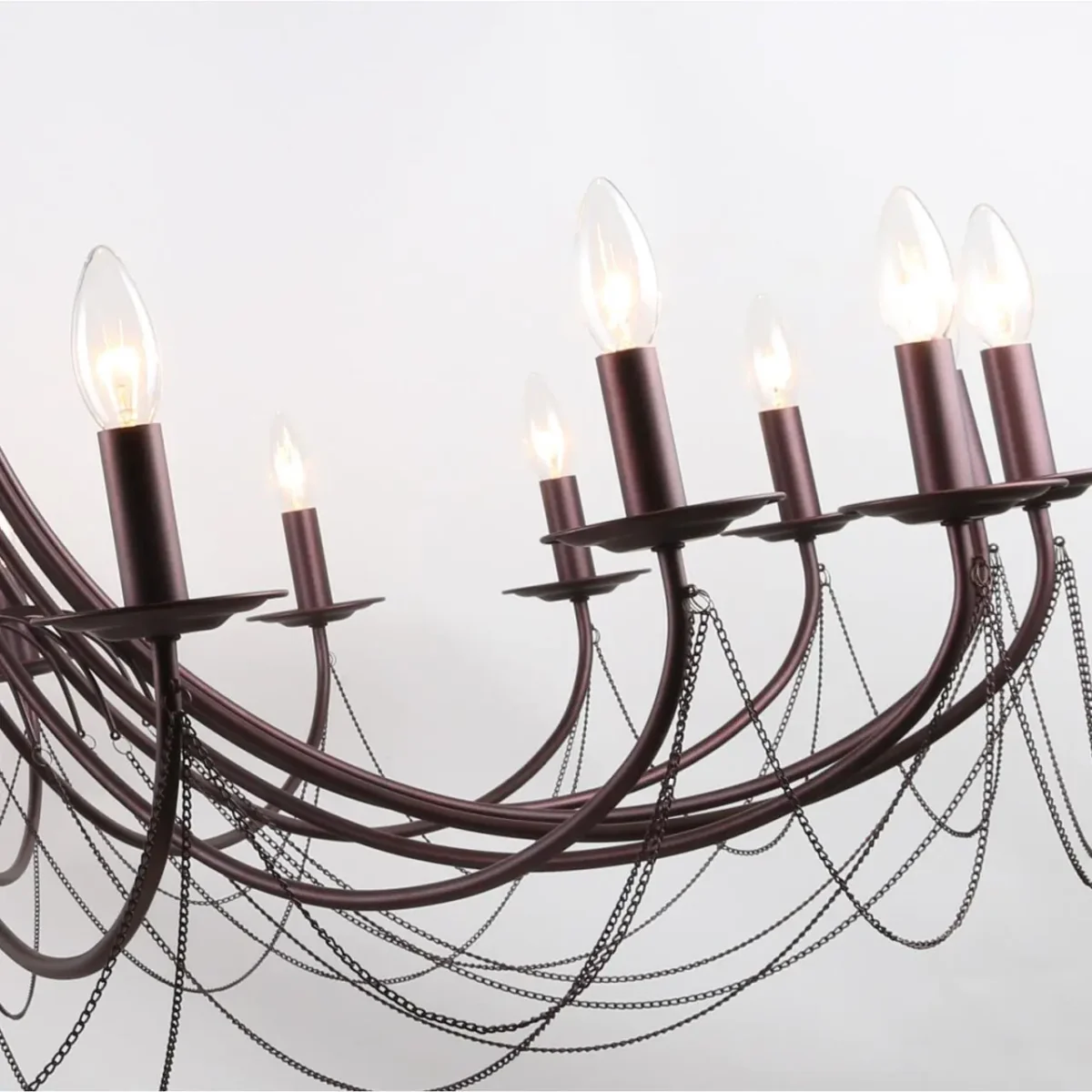 2590-18P, подвесная люстра, D1400xH700/2700, 18xE14x40W, excluded — изображение 6