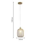 4603-1P, подвес, D150xH205/1200, 1xE14x60W, excluded — изображение 3