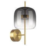 804618 Бра CUPOLA LED 9W 450LM ЗОЛОТО/ДЫМЧАТЫЙ 3000K