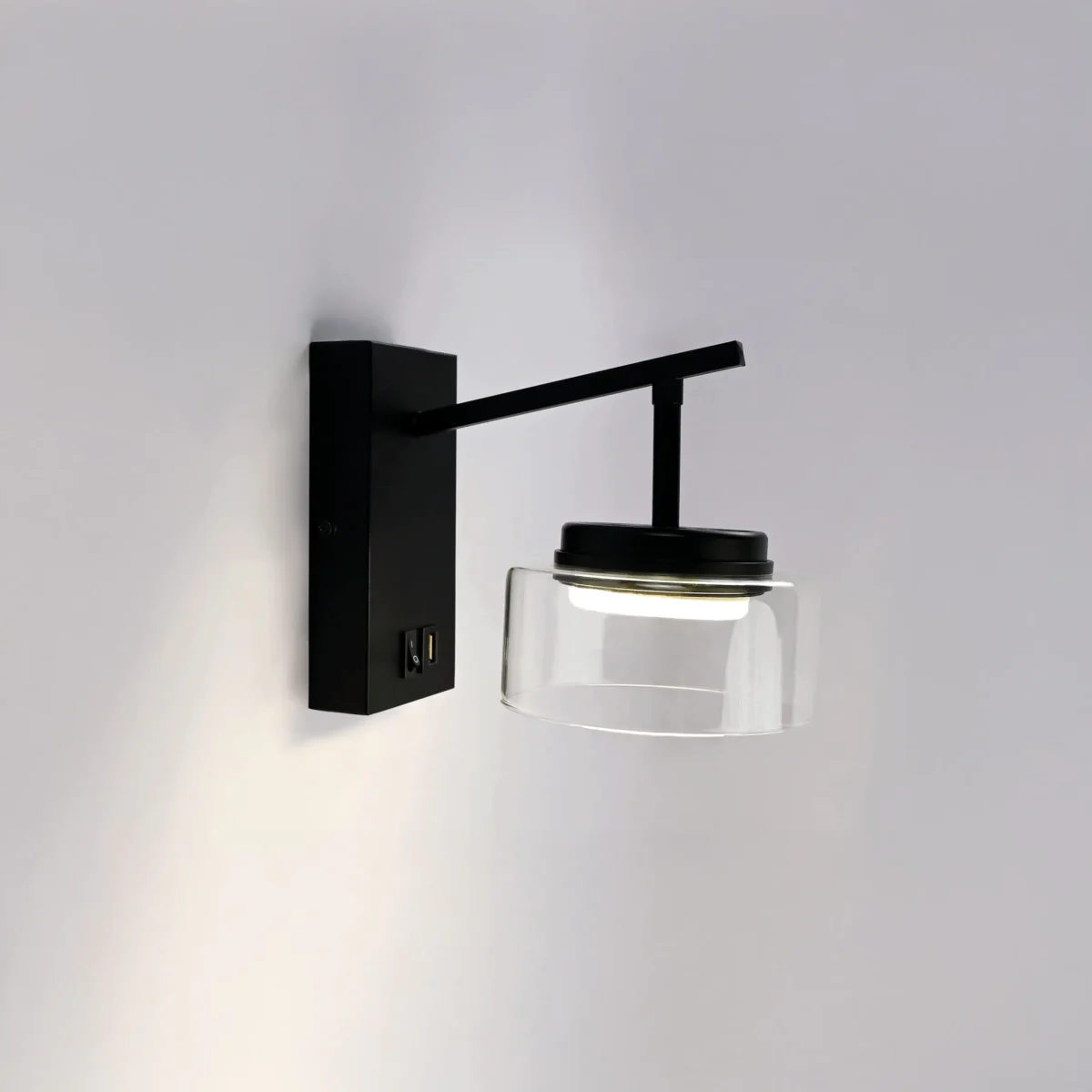 740627 Бра FICO II 1х12W GX53 ЧЕРНЫЙ/ПРОЗРАЧНЫЙ — изображение 6