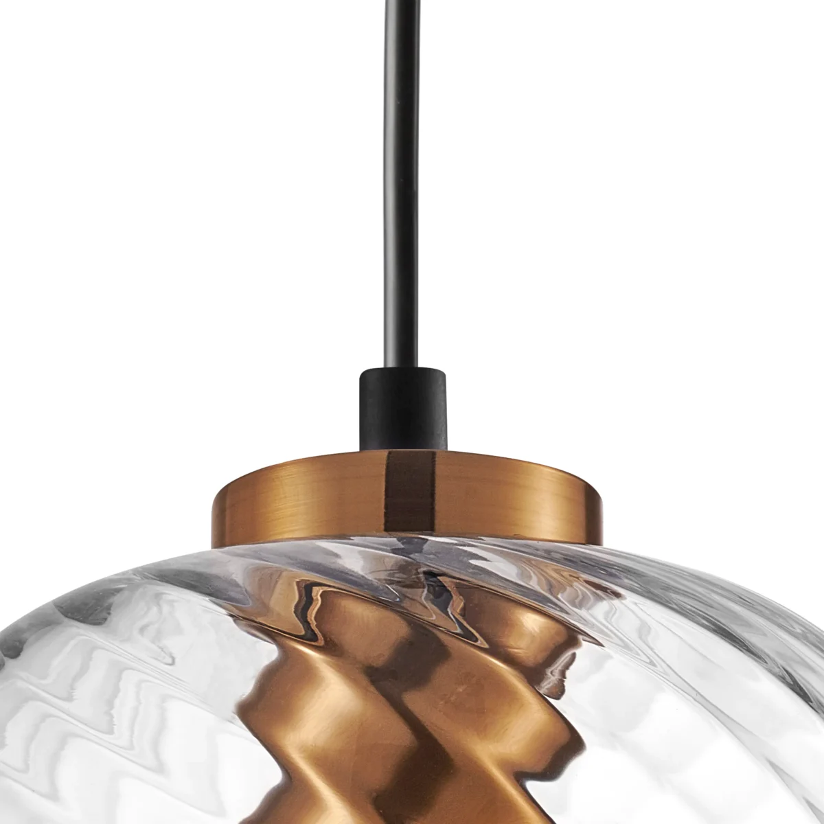 806170 Подвес NUBELLA 1х12W (led) E27 ЧЕРНЫЙ/БРОНЗА/ПРОЗРАЧНЫЙ — изображение 4