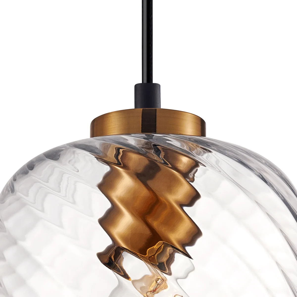 806170 Подвес NUBELLA 1х12W (led) E27 ЧЕРНЫЙ/БРОНЗА/ПРОЗРАЧНЫЙ — изображение 8