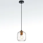 806170 Подвес NUBELLA 1х12W (led) E27 ЧЕРНЫЙ/БРОНЗА/ПРОЗРАЧНЫЙ — изображение 9